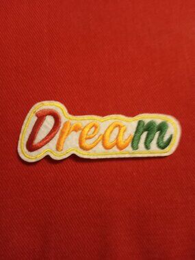 DREAM embroidered iron on patch